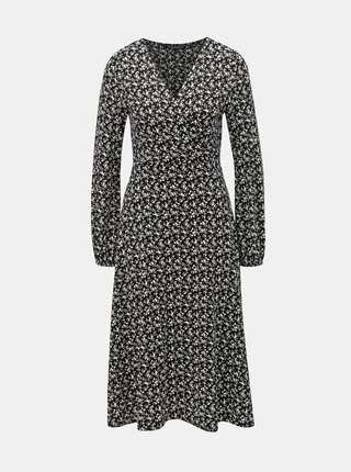 Černé květované šaty Dorothy Perkins