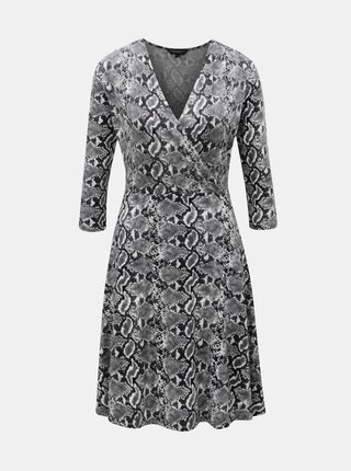 Šedé šaty s hadím vzorem Dorothy Perkins