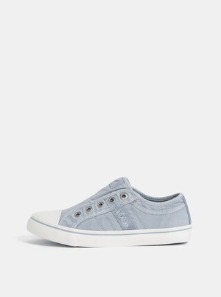 Světle modré dámské slip on s.Oliver