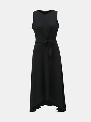 Černé šaty se zavazováním Dorothy Perkins