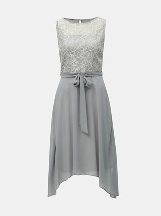 Rochie gri deschis cu dantela Billie & Blossom