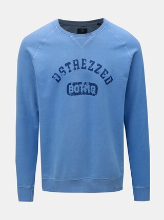 Bluza sport albastru cu imprimeu Dstrezzed