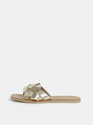 Pantofle ve zlaté barvě Dorothy Perkins