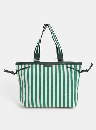 Krémovo-zelená pruhovaná kabelka Paul's Boutique Jasmin