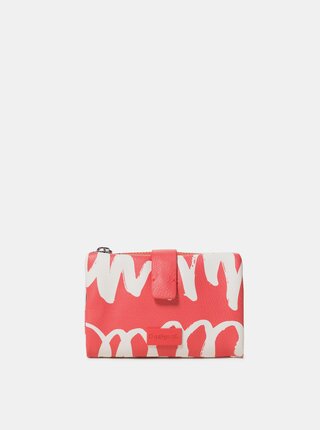 Portofel corai cu model Desigual Organic Geometric Julia