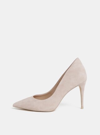 Pantofi crem cu aspect de piele intoarsa ALDO Traycey