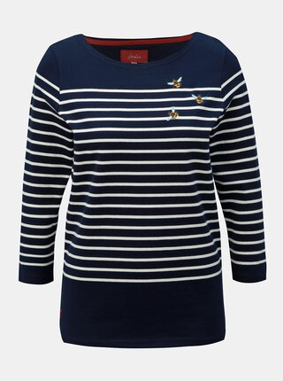 Tricou albastru inchis in dungi Tom Joule Harbour