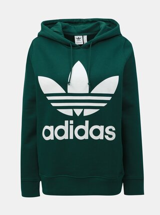 Zelená dámská mikina adidas Originals Trefoil