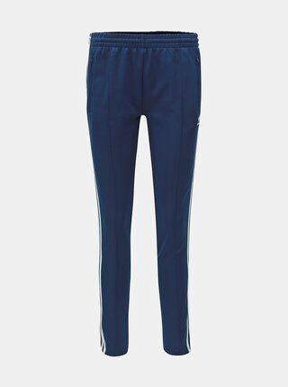 Tmavě modré dámské tepláky s pruhy adidas Originals