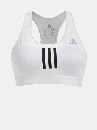 Bílá sportovní podprsenka adidas Performance Don't Rest Alphaskin