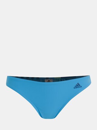 Modrý dámský vzorovaný spodní díl plavek adidas Performance Hipster