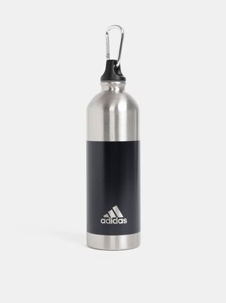Láhev na vodu ve stříbrno-černé barvě adidas Performance