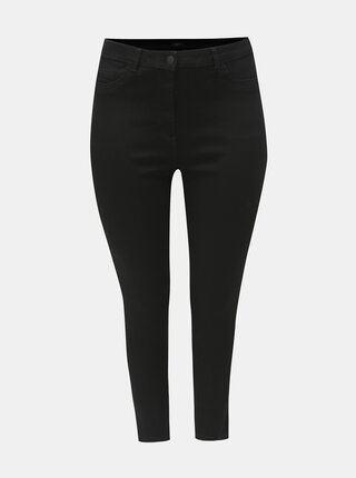Černé zkrácené slim fit džíny M&Co Plus