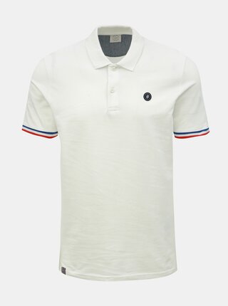 Bílé slim fit polo tričko Jack & Jones Stan