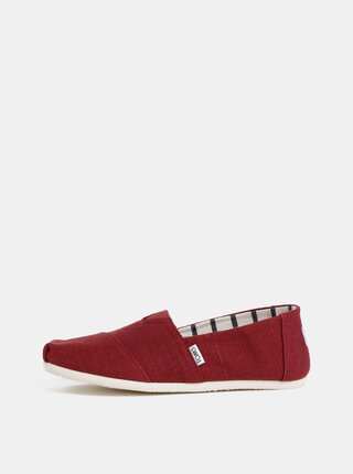 Červené pánské slip on TOMS
