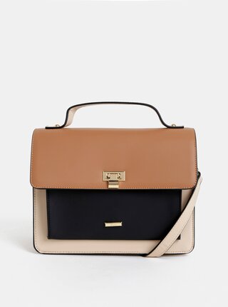 Černo-béžová crossbody kabelka Gionni Coco