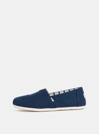 Pantofi slip on barbatesti albastri TOMS