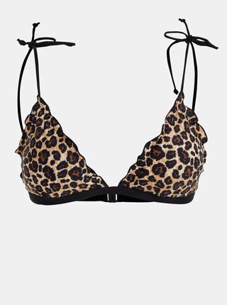 Sutien de baie maro cu motiv leopard ONLY Ibiza