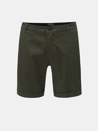 Pantaloni scurti verde inchis chino Selected Homme Paris