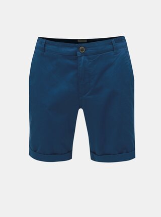 Modré chino kraťasy Selected Homme Paris