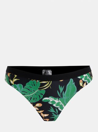 Slip de baie verde-negru cu model tropical ONLY Ibiza