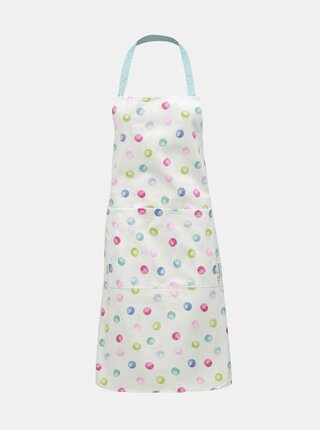 Bílá puntíkovaná zástěra Cooksmart