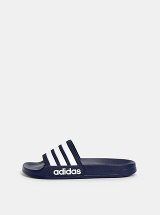 Papuci barbatesti albastru inchis in dungi adidas CORE Adilette Shower
