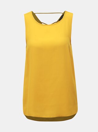 Hořčicový top Dorothy Perkins