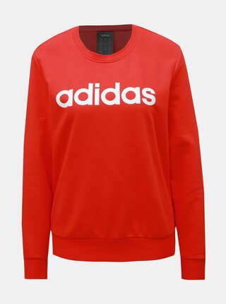 Bluza sport rosie de dama cu imprimeu adidas CORE