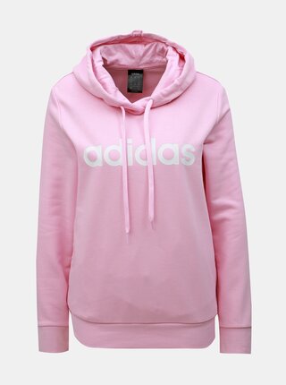 Hanorac roz de dama cu imprimeu adidas CORE