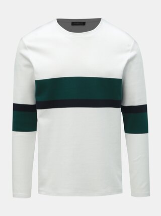 Tricou alb cu maneci lungi Selected Homme Tony