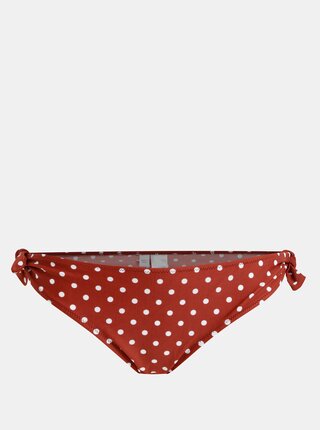 Cihlový puntíkovaný spodní díl plavek Dorothy Perkins