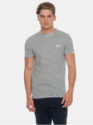 Černo-bílé pánské pruhované tričko Ragwear Paul Stripe Organic