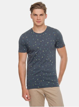 Tmavě modré pánské vzorované tričko Ragwear Taylor