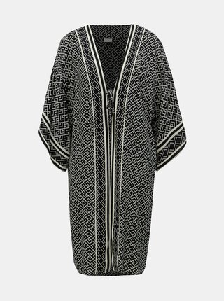 Černé vzorované kimono Jacqueline de Yong Jackie