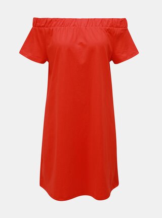Rochie rosie cu decolteu pe umeri VERO MODA Alzia