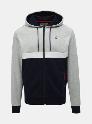 Šedo-modrá mikina Jack & Jones Web