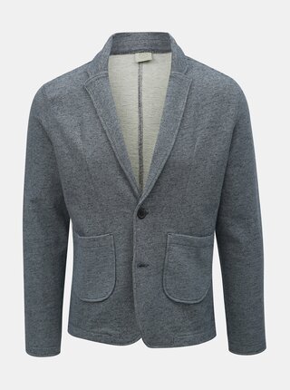 Tmavě modré žíhané sako Jack & Jones Dan