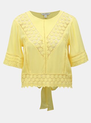 Žlutý top s madeirou Miss Selfridge