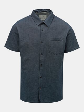 Tmavomodrá melírovaná slim fit košeľa Jack & Jones Owen