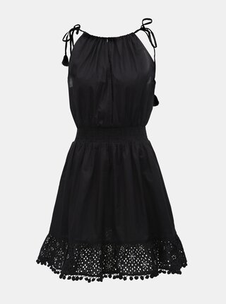 Černé šaty s krajkou a korálky Miss Selfridge