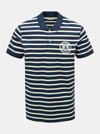 Tmavě modré pruhované polo tričko Selected Homme Capitaine