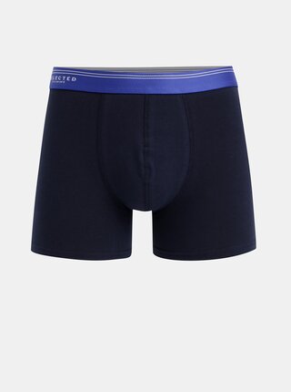 Boxeri albastru inchis Selected Homme Colour
