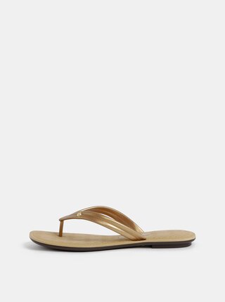 Papuci flip-flop aurii Grendha