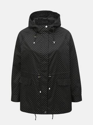 Černá puntíkovaná parka Ulla Popken