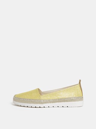 Žlté slip on s metalickými vláknami OJJU
