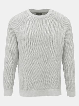 Svetlosivý melírovaný sveter Burton Menswear London