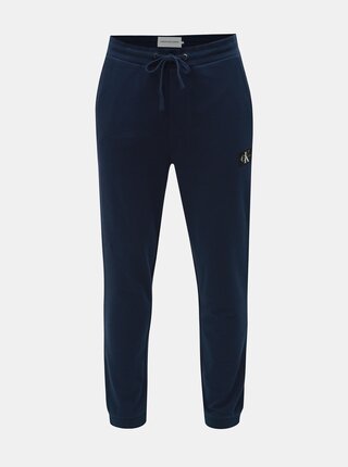 Tmavě modré pánské tepláky Calvin Klein Jeans