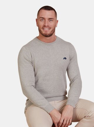 Pulover gri deschis Raging Bull