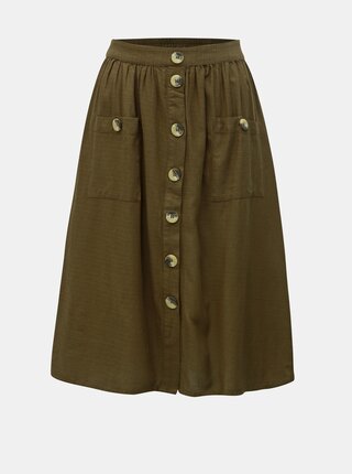 Khaki sukně VILA Kaluna